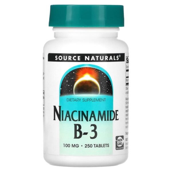 Source Naturals Niacinamide B-3 100 mg 250 Tablets
