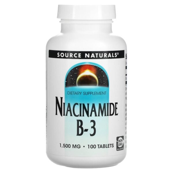Source Naturals Niacinamide B-3 1500 mg 100 Tablets