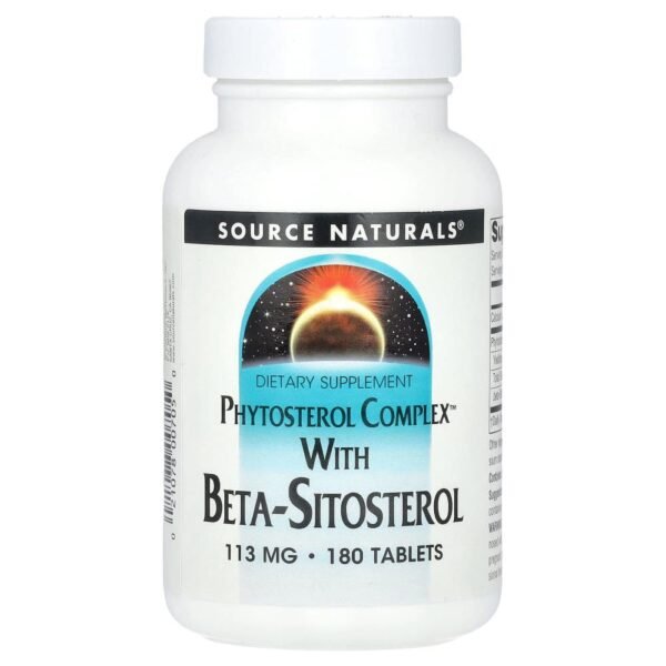 Source Naturals Phytosterol Complex With Beta-Sitosterol 340  mg 180 Tablets (113 mg per Tablet)