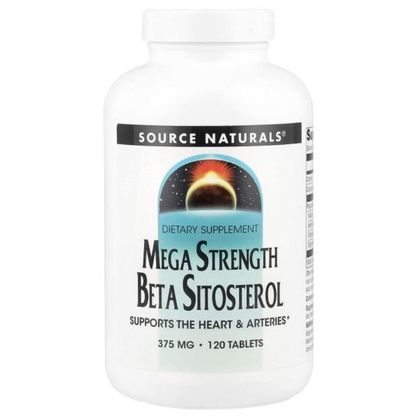 Source Naturals Mega Strength Beta Sitosterol 375 mg 120 Tablets