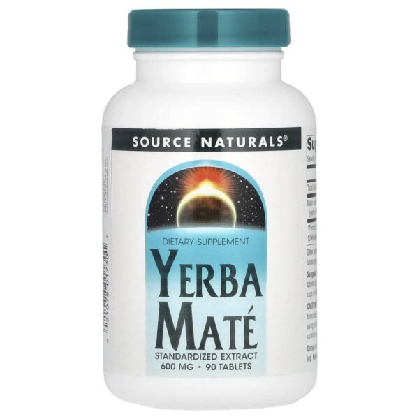 Source Naturals Yerba Mate 600 mg 90 Tablets