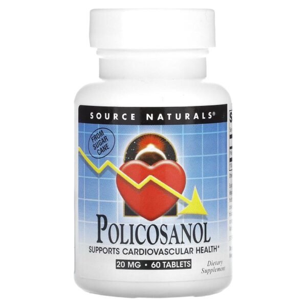 Source Naturals Policosanol 20 mg 60 Tablets