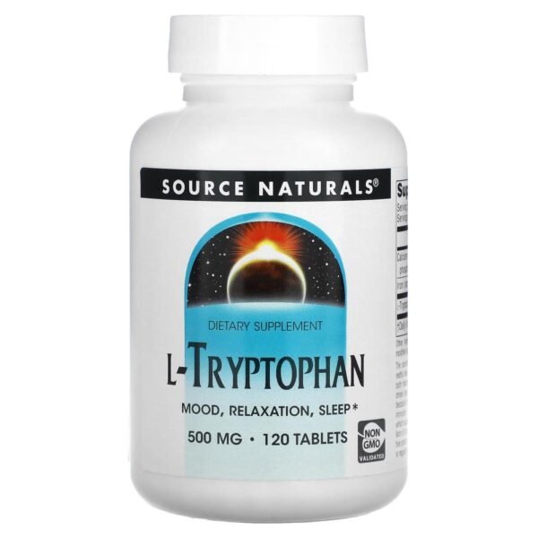 Source Naturals L-Tryptophan 500 mg 120 Tablets