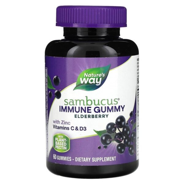 Nature's Way Sambucus Immune Gummy Elderberry 60 Gummies
