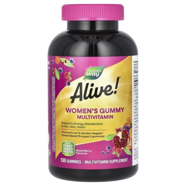 Nature's Way Alive! Women's Gummy Multivitamin Mixed Berry 130 Gummies