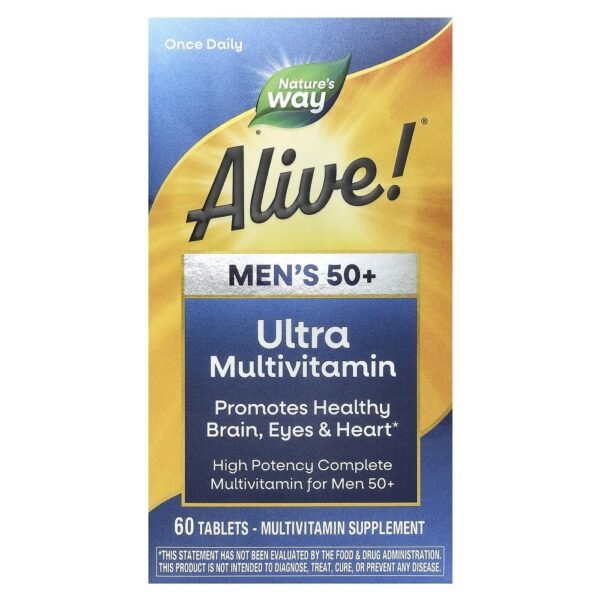 Nature's Way Alive! Men's 50+ Ultra Multivitamin 60 Tablets
