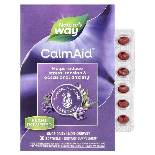 Nature's Way CalmAid Clinically Studied Lavender 30 Softgels
