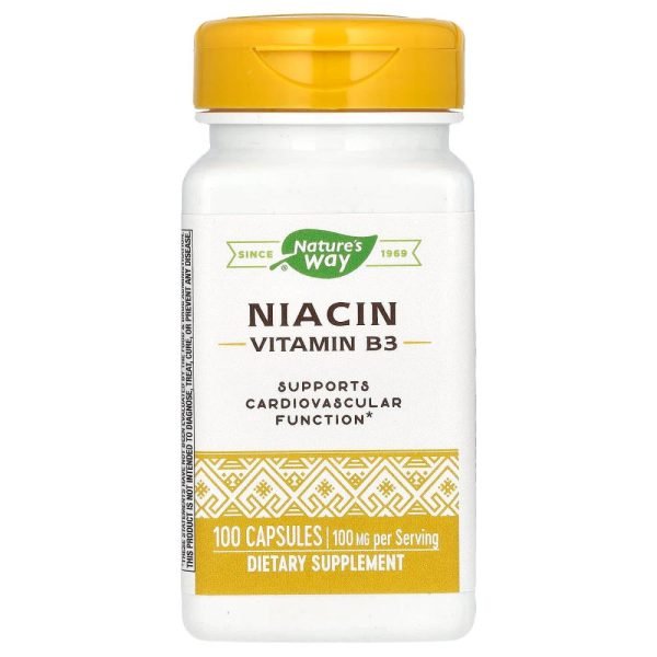 Nature's Way Niacin 100 mg 100 Capsules