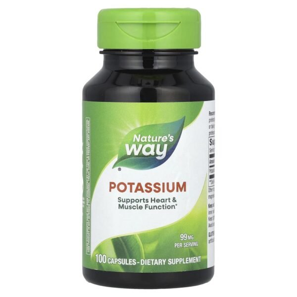 Nature's Way Potassium 99 mg 100 Capsules