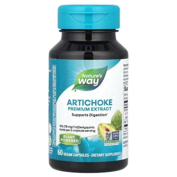 Nature's Way Artichoke Premium Extract 60 Vegan Capsules