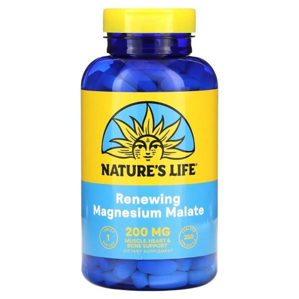 Nature's Life Renewing Magnesium Malate 200 mg 250 Tablets