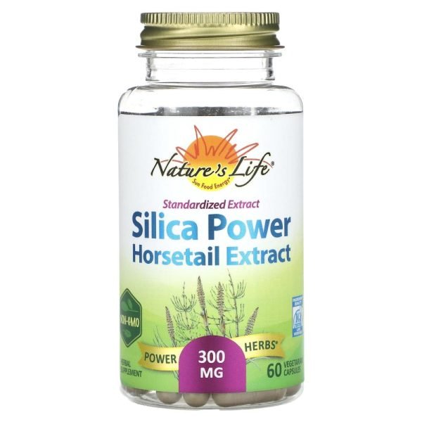 Nature's Life Silica Power Horsetail Extract 300 mg 60 Vegetarian Capsules