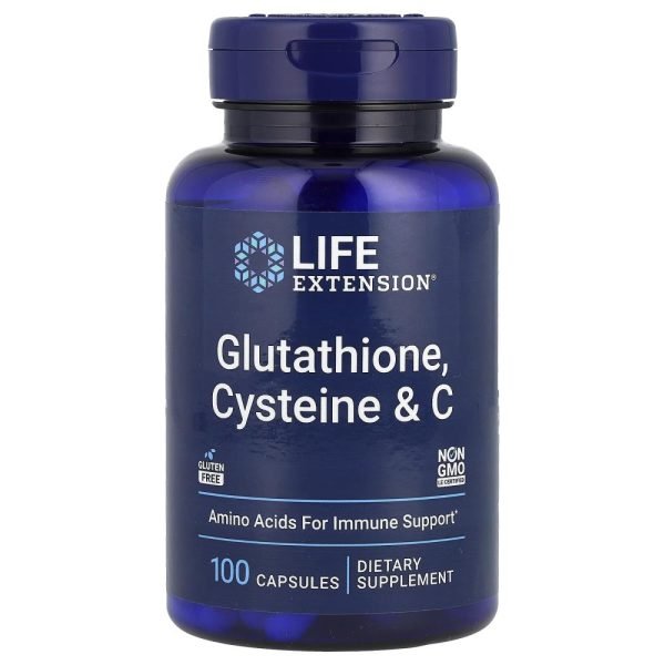 Life Extension Glutathione Cysteine & C 100 Capsules