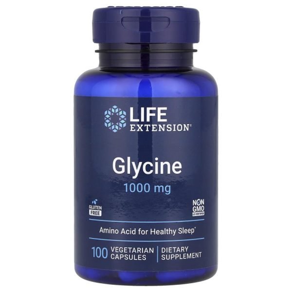 Life Extension Glycine 1000 mg 100 Vegetarian Capsules