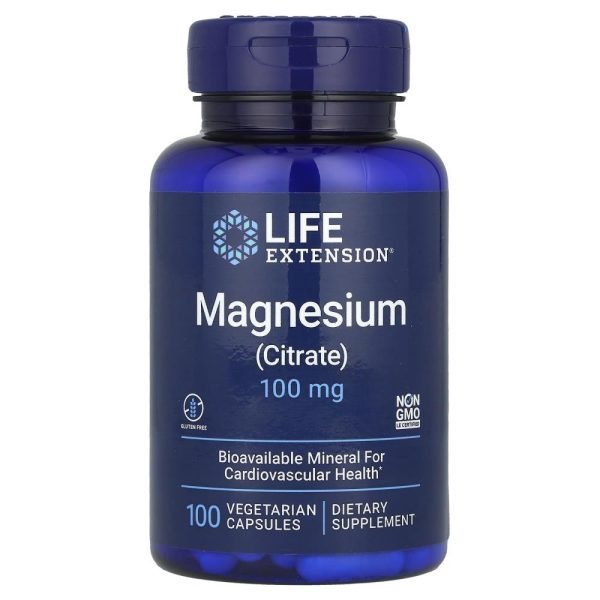 Life Extension Magnesium (Citrate) 100 mg 100 Vegetarian Capsules