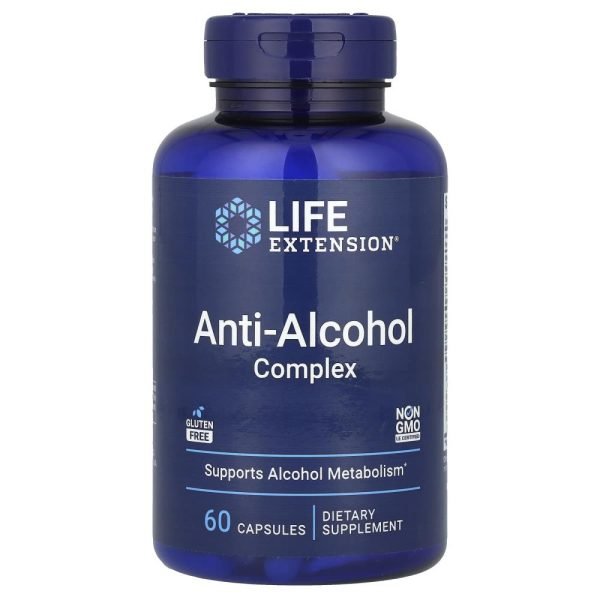 Life Extension Anti-Alcohol Complex 60 Capsules