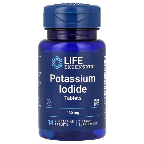 Life Extension Potassium Iodide 130 mg 14 Vegetarian Tablets