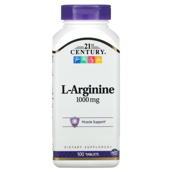21st Century L-Arginine 1000 mg 100 Tablets