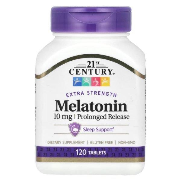 21st Century Melatonin Extra Strength Prolonged Release 10 mg 120 Tablets