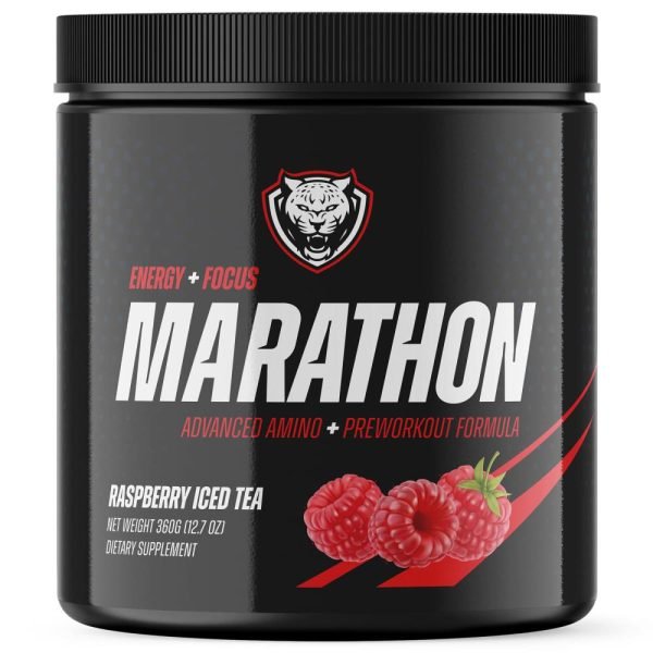 6AM Run Marathon Advanced Amino + Preworkout Formula Raspberry Iced Tea 360g