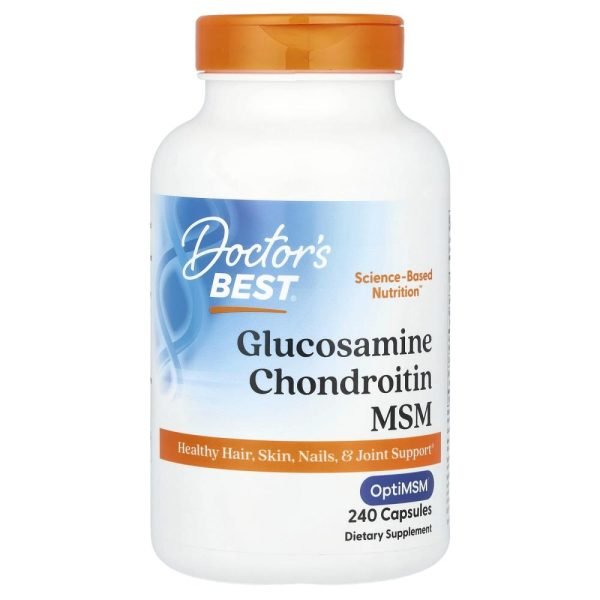 Doctor's Best Glucosamine Chondroitin MSM with OptiMSM® 240 Capsules