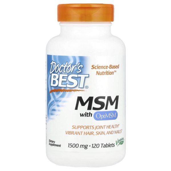 Doctor's Best MSM with OptiMSM® 1500 mg 120 Tablets