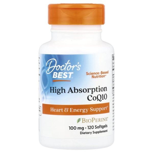 Doctor's Best High Absorption CoQ10 100 mg 120 Softgels