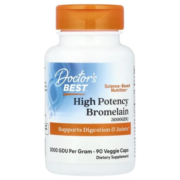 Doctor's Best High Potency Bromelain 500 mg 90 Veggie Caps