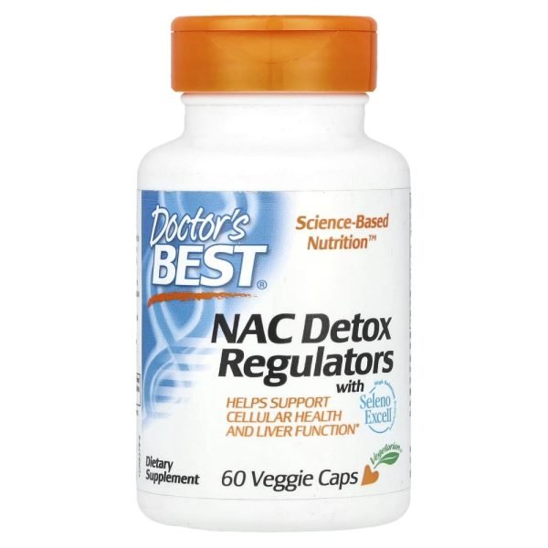 Doctor's Best NAC Detox Regulators with Seleno Excell® 60 Veggie Caps