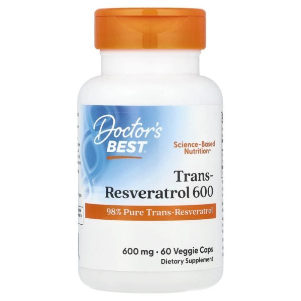 Doctor's Best Trans-Resveratrol 600 600 mg 60 Veggie Caps