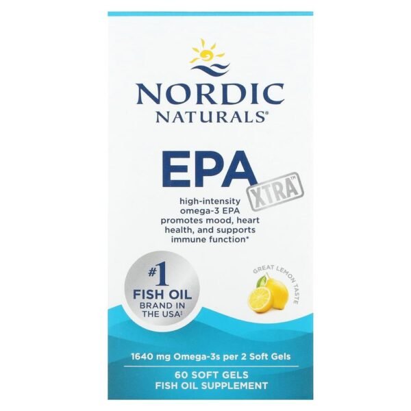Nordic Naturals EPA Xtra Great Lemon 60 Soft Gels