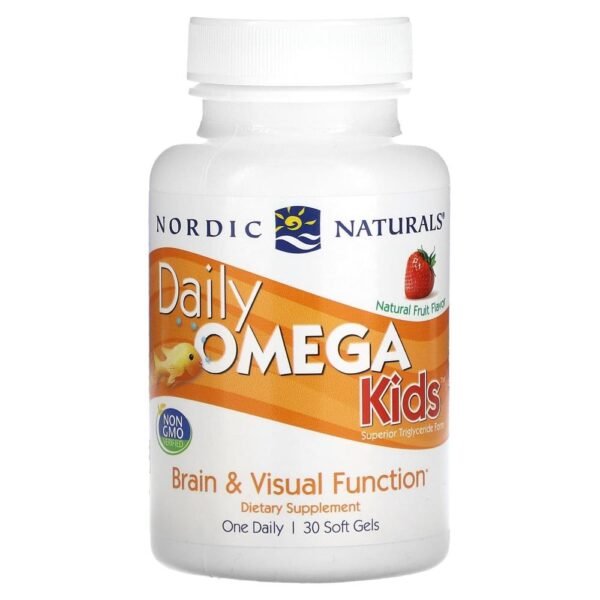 Nordic Naturals Daily Omega Kids Natural Fruit  30 Soft Gels