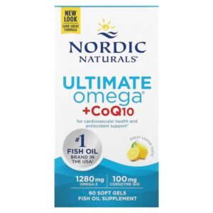Nordic Naturals Ultimate Omega + CoQ10 Lemon 60 Soft Gels
