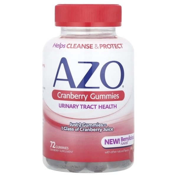 AZO Cranberry Gummies Berrylicious 72 Gummies