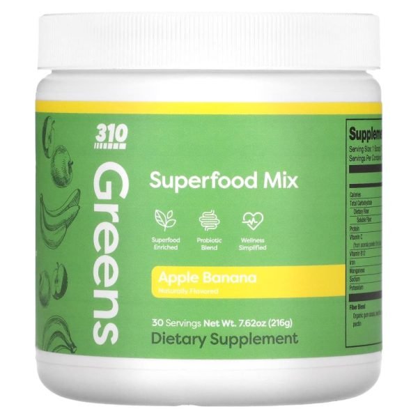 310 Nutrition Greens Superfood Mix Apple Banana 216g