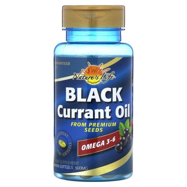 Nature's Life Black Currant Oil 500 mg 90 Mini Softgels