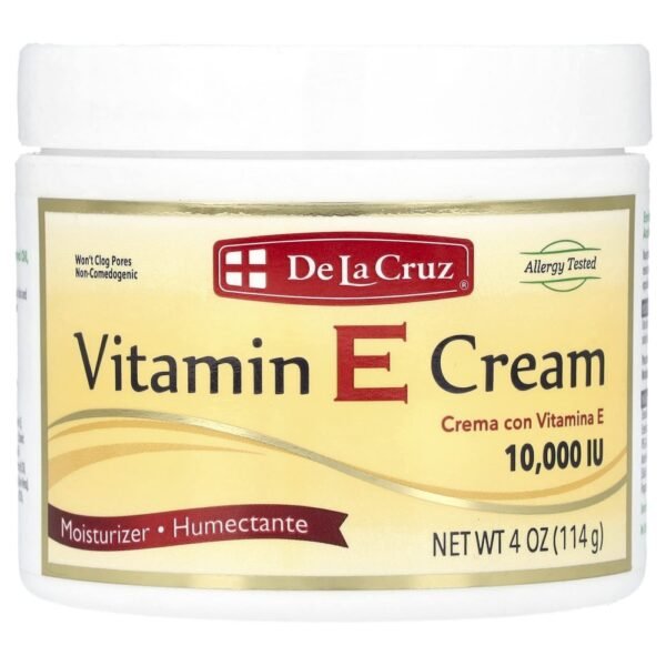De La Cruz Vitamin E Cream 10000 IU 114g