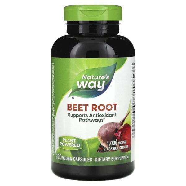 Nature's Way Beet Root 1000 mg 320 Vegan Capsules (500 mg per Capsule)