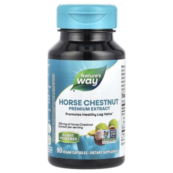 Nature's Way Horse Chestnut Premium Extract 250 mg 90 Vegan Capsules