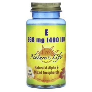 Nature's Life Vitamin E 268 mg (400 IU) 100 Softgels