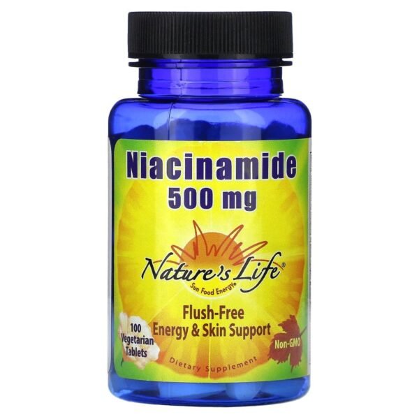 Nature's Life Niacinamide 500 mg 100 Vegetarian Tablets