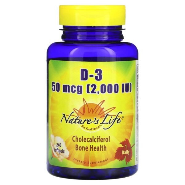 Nature's Life D-3 50 mcg (2000 IU) 240 Softgels