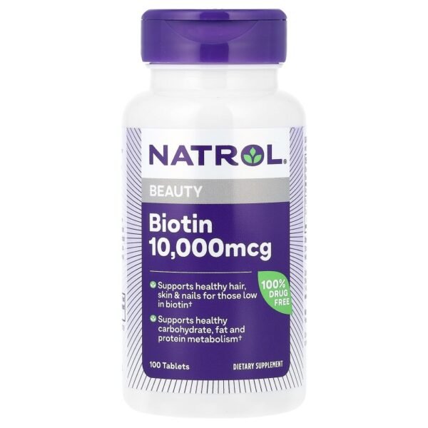 Natrol Beauty Biotin 10000 mcg 100 Tablets