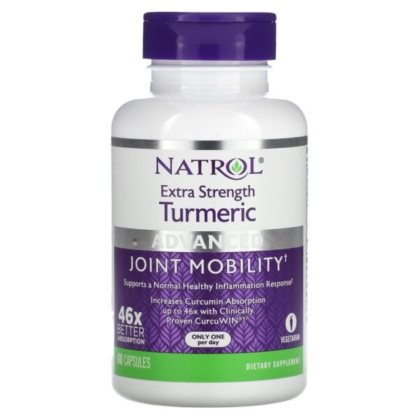 Natrol Extra Strength Turmeric Advanced 60 Capsules