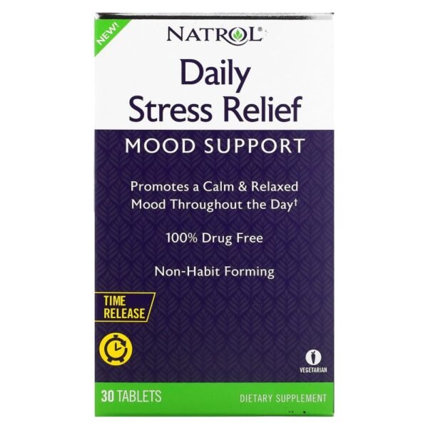 Natrol Daily Stress Relief Time Release 30 Tablets