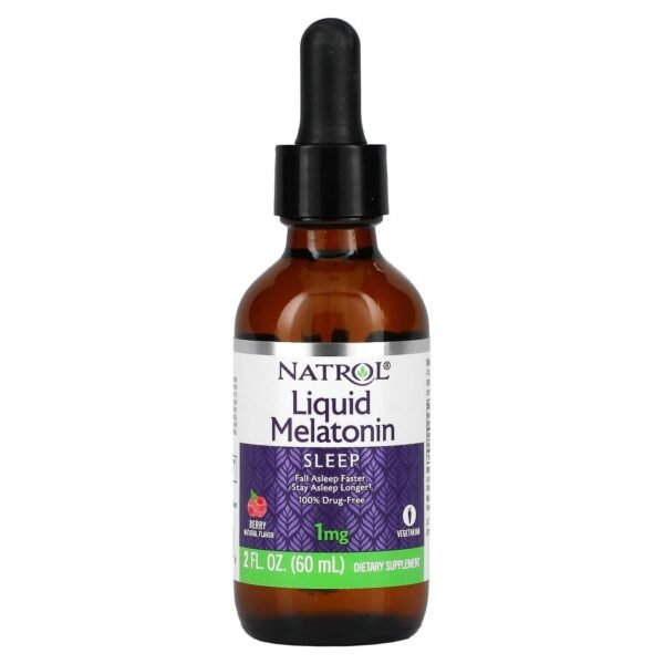 Natrol Liquid Melatonin Berry 1 mg 60ml