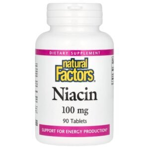 Natural Factors Niacin 100 mg 90 Tablets