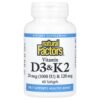 Natural Factors Vitamin D3 & K2 25 mcg (1000 IU) & 120 mcg 60 Softgels