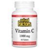 Natural Factors Vitamin C Plus Bioflavonoids & Rosehips 1000 mg 90 Tablets