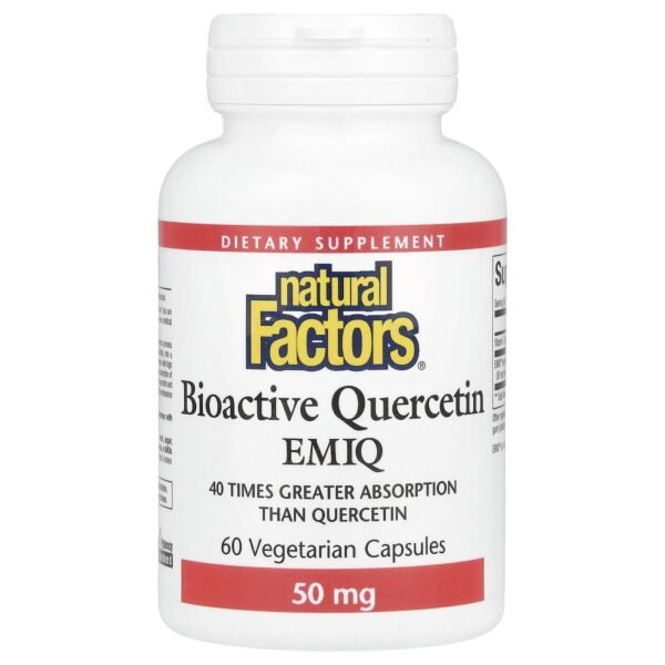 Natural Factors Bioactive Quercetin EMIQ 60 Vegetarian Capsules